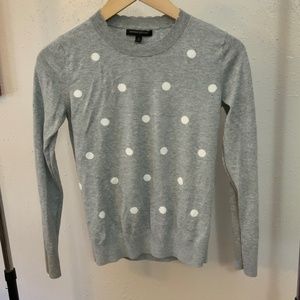 Grey Sweater w/ Polka Dots, Size S